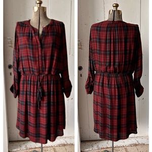 Lane Bryant Plaid Shirt Dress